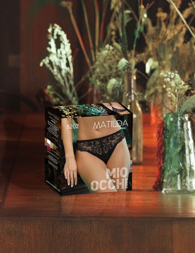 Трусики бразилиана Mioocchi MATILDA 8202 nero, Цвет: nero (черный), Размеры: S, изображение 4