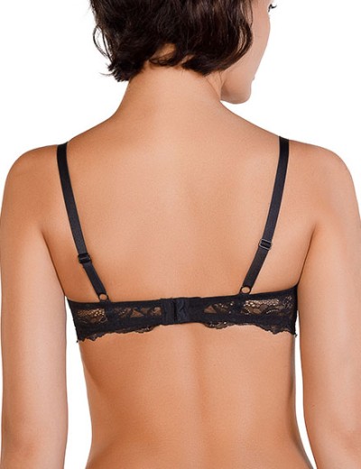 Бюстгальтер мягкая кружевная чашка Mioocchi MATILDA 8106 nero, Цвет: nero (черный), Размеры: 80B, изображение 2