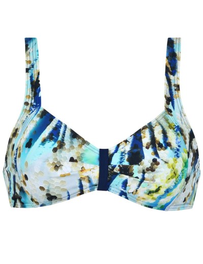 Верх от купальника без косточек Naturana 77049 OASIS OF THE SEAS, Цвет: синий/аква/морской, Размеры: 85B, изображение 4