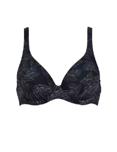 Бюстгальтер купальный Naturana 77078 MONTEROSSO AL MARE черно-коричневый, Цвет: черно-коричневый, Размеры: 95E, изображение 4