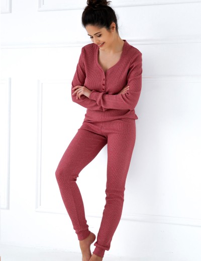 Пижамный комплект с брюками Sensis HAYLEY, Цвет: красный, Размеры: S/M, изображение 2