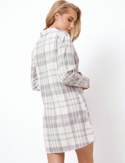 Фланелевая сорочка-рубашка Aruelle AVERY, Цвет: серый/бежевый, Размеры: S, изображение 2