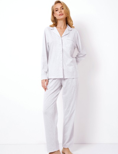 Пижама с брюками женская Aruelle CHARLIE, Цвет: меланж, Размеры: L, изображение 2
