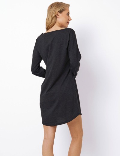 Сорочка с длинным рукавом Aruelle DIONELLA, Цвет: графит, Размеры: S, изображение 2