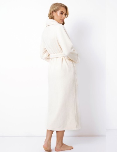 Длинный теплый халат Aruelle TEODORA, Цвет: экрю, Размеры: 2XL, изображение 2