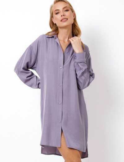 Сорочка рубашечного кроя Aruelle VIVI, Цвет: лаванда, Размеры: S, изображение 2