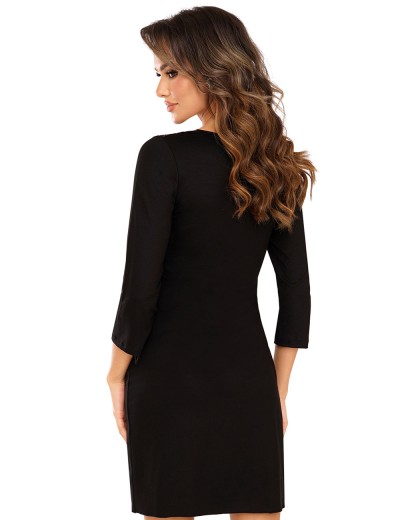 Ночная сорочка с длинными рукавами Donna LARISA II nightdress, Цвет: черный, Размеры: S, изображение 2