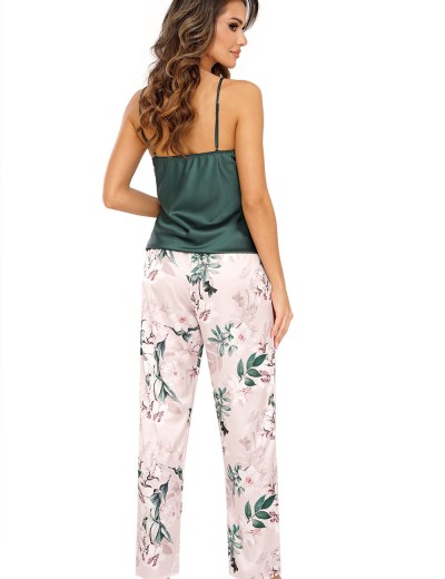Женская пижама с брюками Donna NELLY pyjamas, Цвет: зеленый, Размеры: S, изображение 3