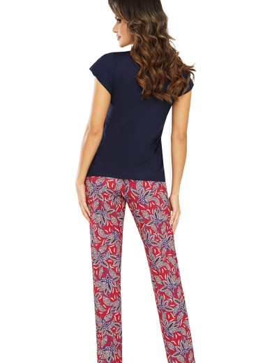 Пижама с брюками из вискозы Donna RITA pyjamas, Цвет: темно-синий, Размеры: S, изображение 3 Пижама с брюками из вискозы Donna RITA pyjamas, Цвет: темно-синий, Размеры: S, изображение 3