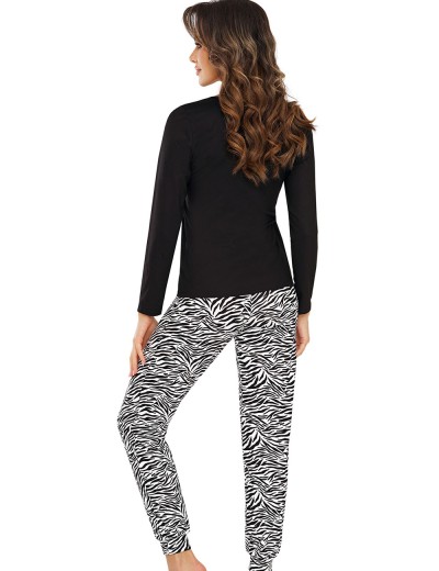 Женская пижама Donna ZEBRA pyjamas, Цвет: черно-белый, Размеры: S, изображение 3