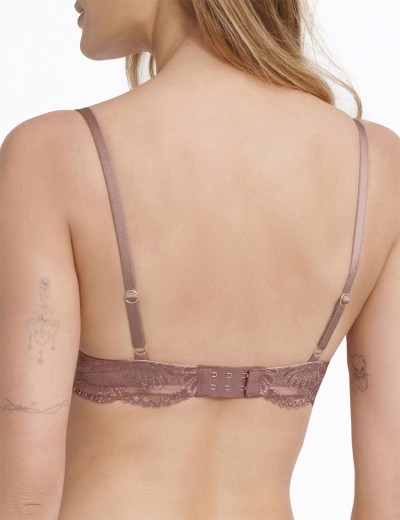 Гладкий бюстгальтер пуш-ап Esotiq ISLEY 40894 пыльная роза, Цвет: пыльная роза, Размеры: 70B, изображение 2