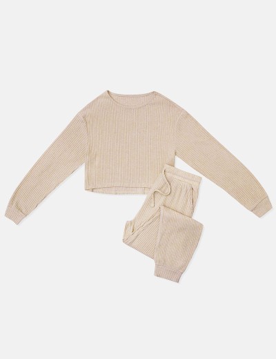 Комплект женский в рубчик Esotiq CLYTIA 40253 бежевый, Цвет: бежевый, Размеры: M, изображение 7