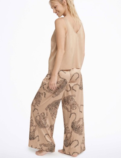 Пижама со штанами атлас Esotiq LOVABLE 41132, Цвет: бежевый, Размеры: M, изображение 2