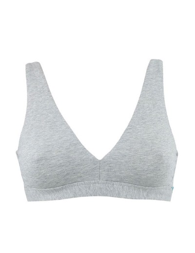 Хлопковый бюстгальтер бралетт Infiore TANGO 855 grigio melange, Цвет: grigio mel (серый), Размеры: XL, изображение 3