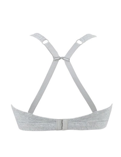Хлопковый бюстгальтер бралетт Infiore TANGO 855 grigio melange, Цвет: grigio mel (серый), Размеры: XL, изображение 4