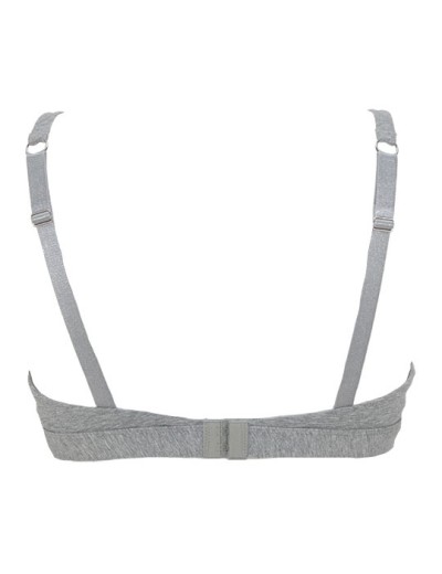 Хлопковый бюстгальтер топ Infiore 857 LAMBADA grigio melange, Цвет: grigio mel (серый), Размеры: 65B, изображение 3