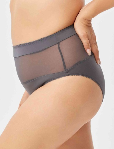 Трусы слипы миди Lina A 4917 черный жемчуг, Цвет: черный жемчуг, Размеры: M, изображение 3