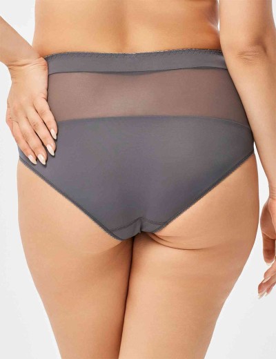 Трусы слипы миди Lina A 4917 черный жемчуг, Цвет: черный жемчуг, Размеры: M, изображение 2