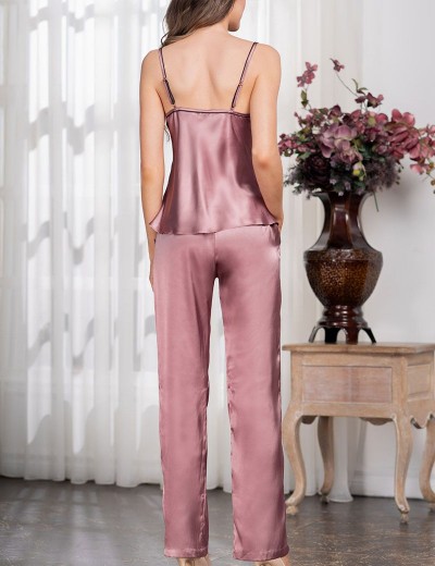 Комплект-тройка шёлк Mia-Amore OLIVIA 3645 античная роза, Цвет: античная роза, Размеры: XL, изображение 4