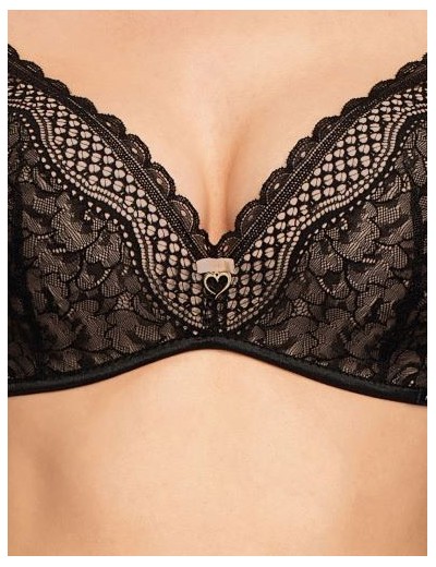 Бюстгальтер пуш-ап без косточек Nipplex CLARISA SUPER P-UP черный, Цвет: черный, Размеры: 70E, изображение 3