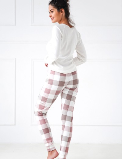 Хлопковая пижама Sensis JOSELYN, Цвет: белый, Размеры: L, изображение 3