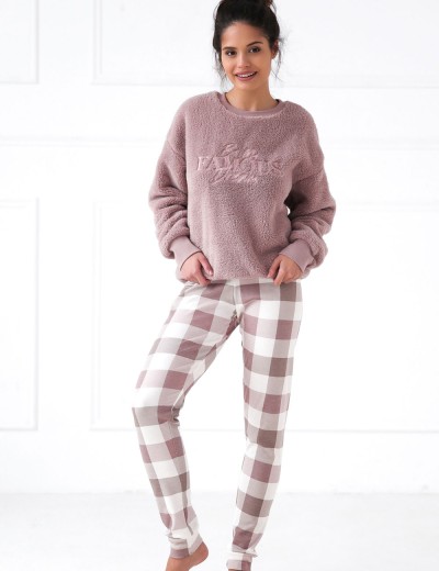 Теплая пижама Sensis KAYCEE, Цвет: розовый, Размеры: M, изображение 2