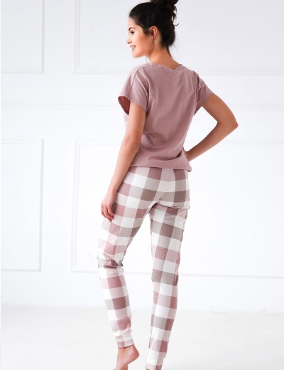 Женская хлопковая пижама Sensis NETTY, Цвет: розовый, Размеры: S, изображение 3