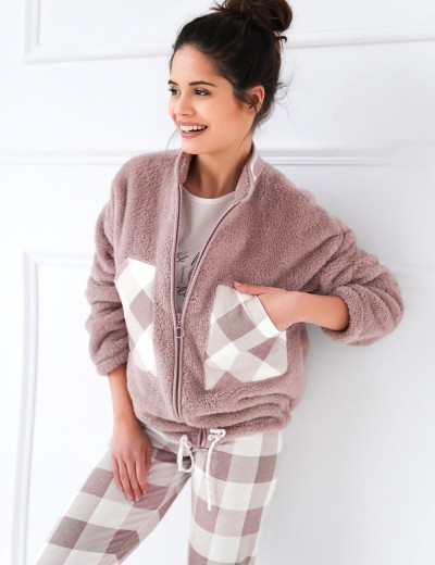 Плюшевая женская толстовка Sensis SAMMIE, Цвет: розовый, Размеры: S/M, изображение 2