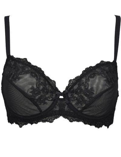 Бюстгальтер мягкий кружевной Sielei GLAM 1940 nero, Цвет: nero (черный), Размеры: 75B, изображение 3