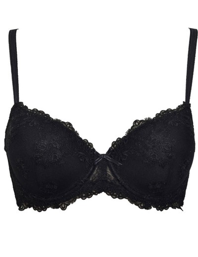 Бюстгальтер плотная чашка Sielei GLAM 1942 nero, Цвет: nero (черный), Размеры: 100B, изображение 4