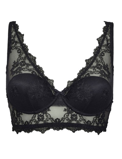 Кружевной бралетт на косточках Sielei GLAM 1944 nero, Цвет: nero (черный), Размеры: 75B, изображение 6