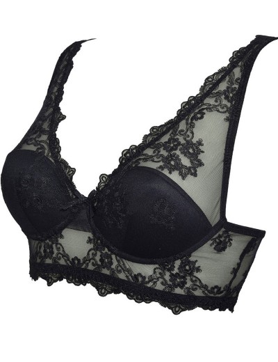 Кружевной бралетт на косточках Sielei GLAM 1944 nero, Цвет: nero (черный), Размеры: 75B, изображение 8