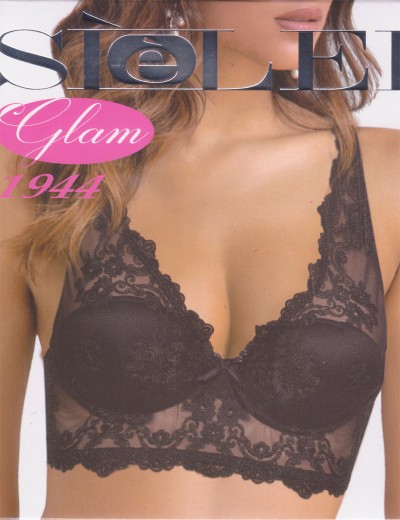 Кружевной бралетт на косточках Sielei GLAM 1944 nero, Цвет: nero (черный), Размеры: 75B, изображение 9