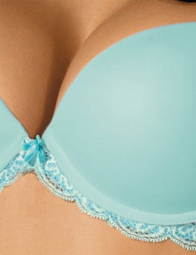 Бюстгальтер пуш-ап с гелем VOVA SNEJANNA V54037 небесно синий, Цвет: небесно-синий, Размеры: 70B, изображение 3