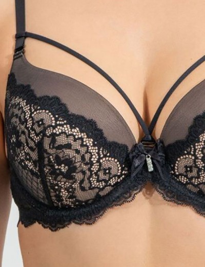 Бюстгальтер с гелевым пуш-ап Coquette Revue PANDORA 82121-18, Цвет: черный, Размеры: 70E, изображение 4