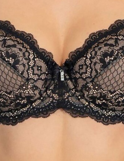 Бюстгальтер кружевной балконет Coquette Revue PANDORA 89121-18, Цвет: черный, Размеры: 75D, изображение 4