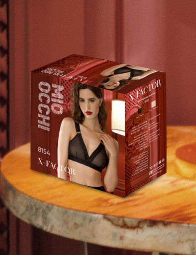 Мягкий бралетт без косточек Mioocchi X-FACTOR 8154 nero, Цвет: nero (черный), Размеры: S, изображение 7