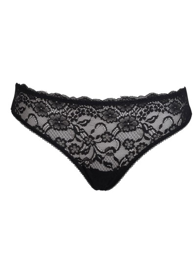 Кружевные трусики бразилиана Sielei ALLURE 2677 nero, Цвет: nero (черный), Размеры: XS, изображение 4