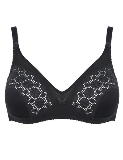 Хлопковый бюстгальтер без косточек Sielei CLASSICI FALCK 93 nero, Цвет: nero (черный), Размеры: 95B, изображение 2