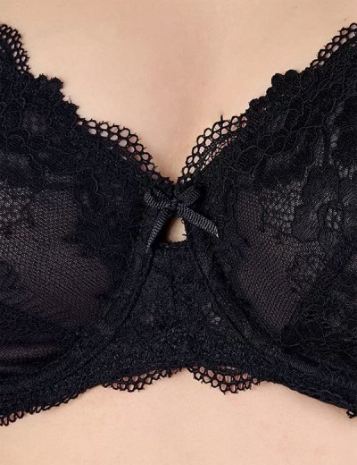 Бюстгальтер мягкий Sielei WONDER LACE 2442 nero, Цвет: nero (черный), Размеры: 85D, изображение 4