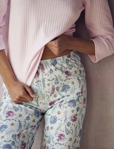 Хлопковая пижама с брюками Taro AMORA 2990-01, Цвет: розовый, Размеры: S, изображение 4