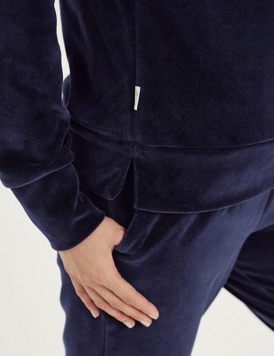 Велюровый домашний костюм Taro BRENDA 3061-01, Цвет: темно-синий, Размеры: S, изображение 3