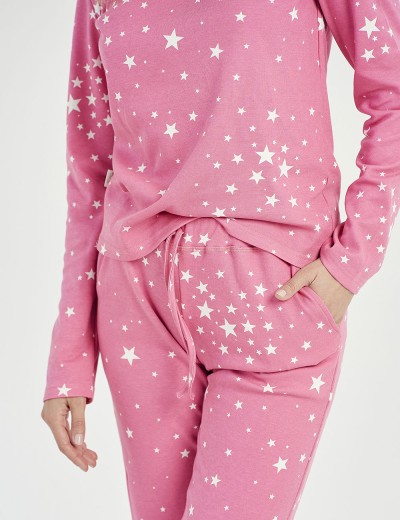 Утепленная пижама с брюками Taro ERYKA 3029-01, Цвет: розовый, Размеры: S, изображение 3