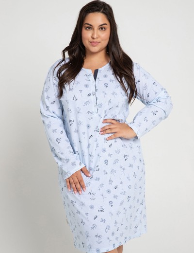 Сорочка с длинным рукавом Taro MAGNOLIA 3011-01, Цвет: голубой, Размеры: 3XL, изображение 2