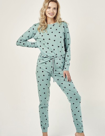 Хлопковая женская пижама Taro NINA 2977-01, Цвет: зеленый, Размеры: S, изображение 3