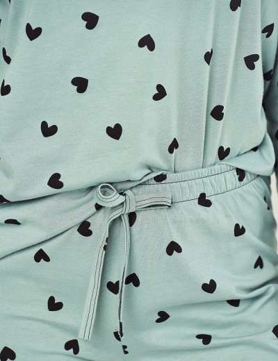 Хлопковая женская пижама Taro NINA 2977-01, Цвет: зеленый, Размеры: S, изображение 4