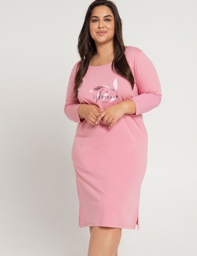 Хлопковая сорочка Taro OLYMPIA 3019-3020-02, Цвет: розовый, Размеры: 6XL, изображение 2