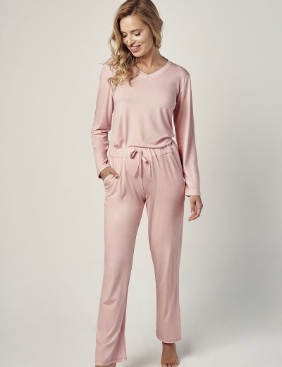 Пижама с брюками из вискозы Taro RIVER 3053-01, Цвет: розовый, Размеры: S, изображение 2