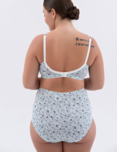 Бюстгальтер из хлопка Valmira 1101/С-1102/C голубой опал, Цвет: голубой опал, Размеры: 75E, изображение 7