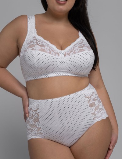 Бюстгальтер из хлопка Valmira 1101/С-1102/C белый в крапинку, Цвет: белый в крапинку, Размеры: 80G, изображение 8